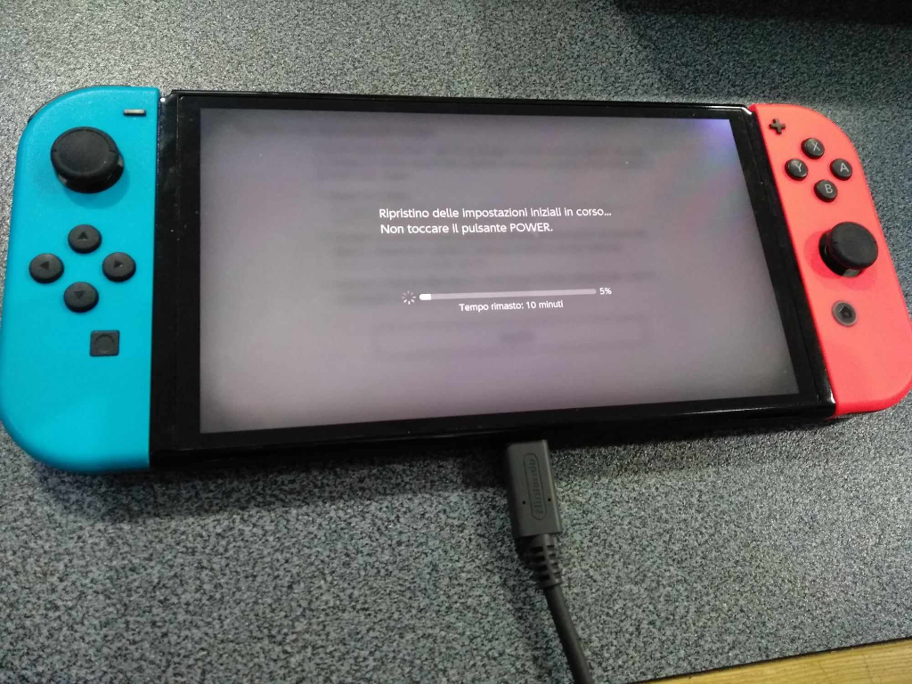 Eleonora repairing Nintendo Switch